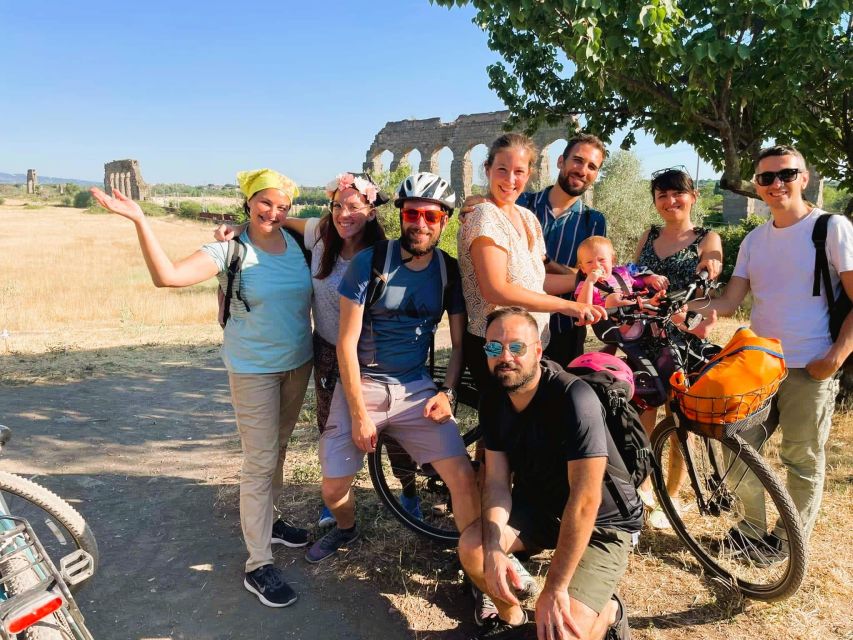 Rome: Appian Way & Catacomb Sunset E-bike Tour with Aperitif - Caffarella Park break and the secret aperitif stop