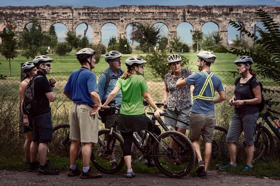 Rome: Appian Way & Roman Aqueducts Guided E-Bike Tour - Aurelian Walls and the Catacombs: history stops that set the tone