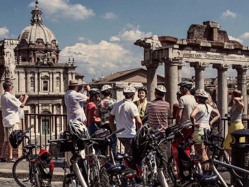 Rome: Cannondale E-Bike Tour of Top Landmarks & More - Theatre of Marcellus and a final panoramic Roman Forum moment