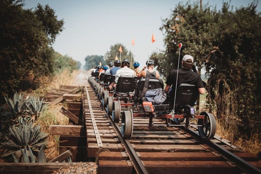 Sacramento: Yolo Countryside Guided Rail Bike Tour - Getting started at Old Town Square and the Gift Shop check-in