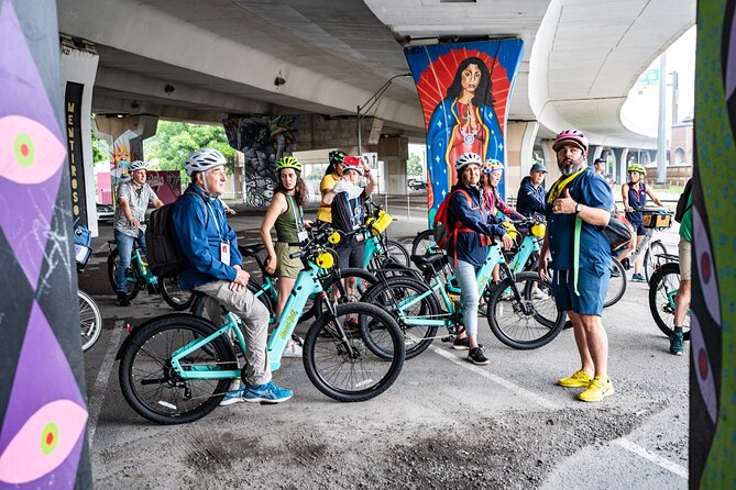 San Antonio E-Bike Tour: Murals, Street Art and Hidden Gems - Travis Park United Methodist Church: six murals in one focused stop