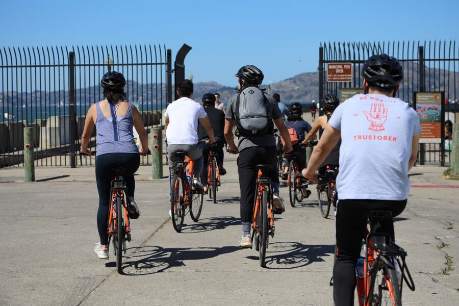 San Francisco: Golden Gate Bridge Guided Bike or eBike Tour - Golden Gate Bridge photos: how the 25-minute crossing really lands