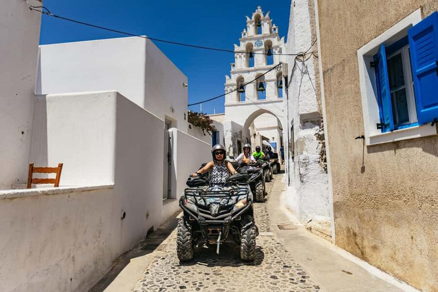 Santorini: ATV Quad Bike Tour with Lunch and Pickup - Entering Santorini by ATV: why this feels different