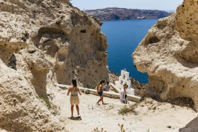 Santorini: ATV Quad Bike Tour with Lunch and Pickup - Route highlights: Black Sand Beach, Emporio windmills, caldera views, Vlichada cliffs