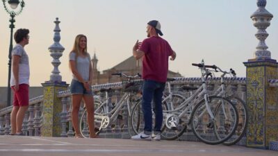 Seville: Guided Sunset Bike Tour - Where the Tour Really Begins: Palacio San Telmo and Plaza de Toros
