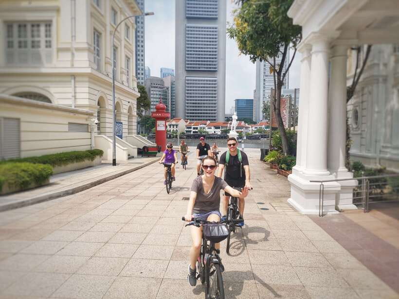 Singapore: Historical Half-Day Bike Tour - Formula 1 sights from bike speed: exciting, but not a full grandstand moment