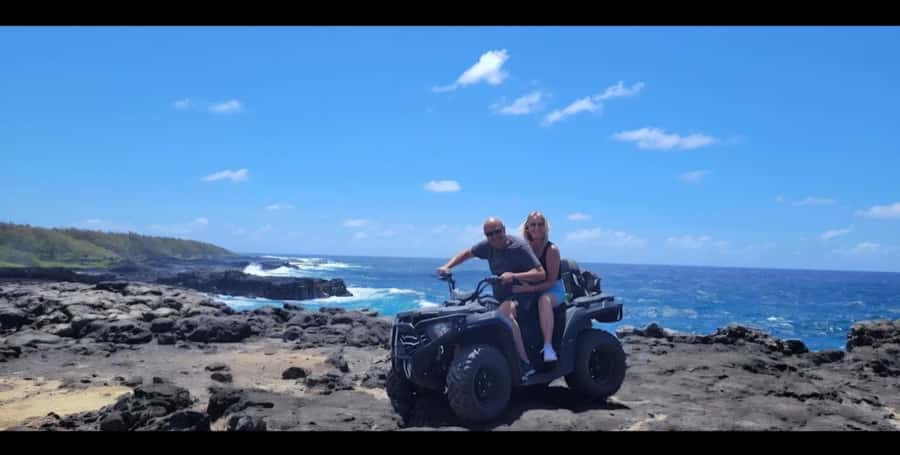South of Mauritius: Quad Bike Tour - La Cambuse beach swim: the perfect reset after the dirt