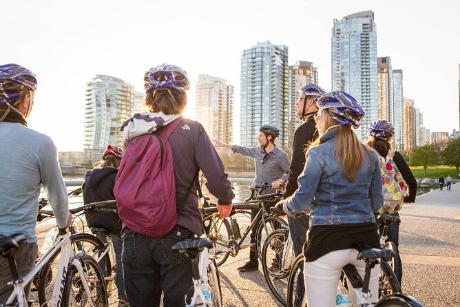 Stanley Park & Vancouver City Highlights 4 Hour Bike Tour 2 in 1 - Aquabus Ferry to Granville Island: a Break on the Water