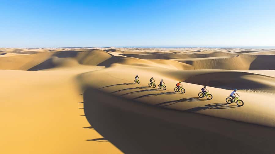 Swakopmund: Scenic Desert Bike Tour - The 12–14 km route: dry riverbed into dune terrain