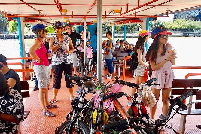 Thai Culture and Local Life 4- Hour Bangkok Bike Tour - Chao Phraya Crossing: Ferry Views from King River