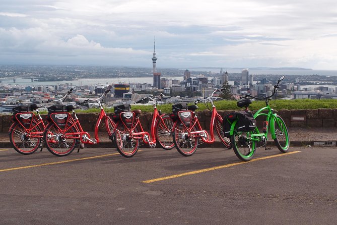 The Classic: our most popular electric bike tour of Auckland's Highlights - Auckland Harbour Bridge and Wynyard Quarter: from infrastructure to America’s Cup energy