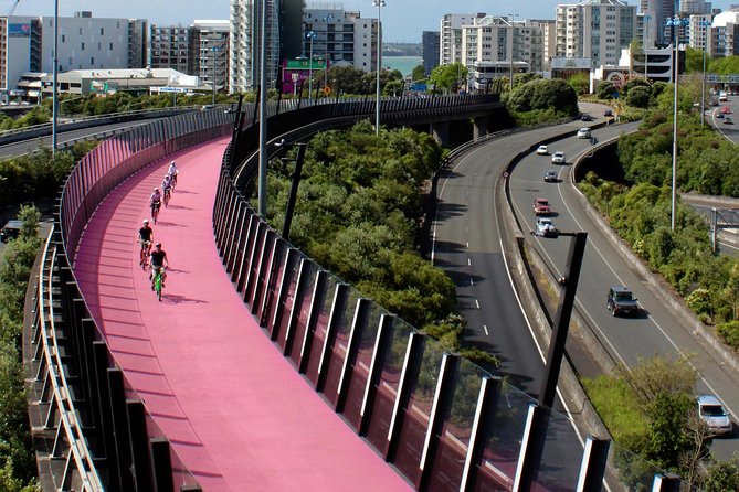 The Classic: our most popular electric bike tour of Auckland's Highlights - Pink Path and waterfront cycleways: how Auckland’s bike network changes the ride