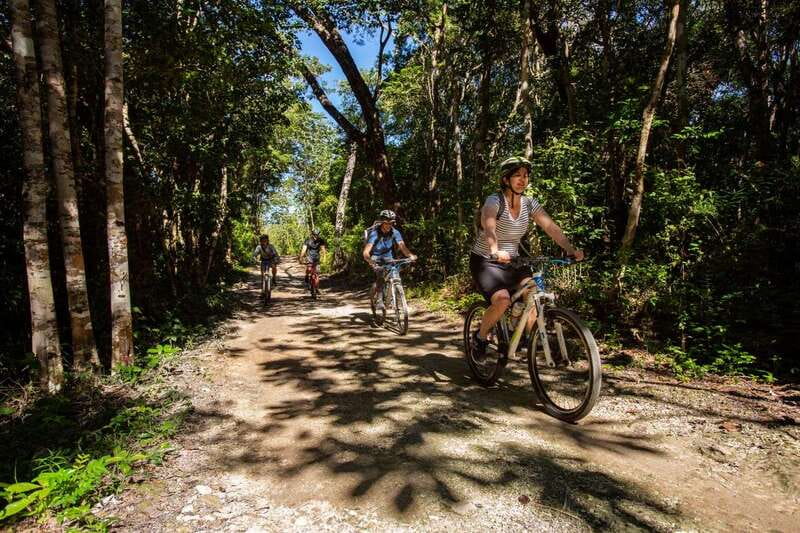 Tulum: Cenote Trail Bike Tour - Zip Lines and Canoe: The Adventure Break Between Water Stops
