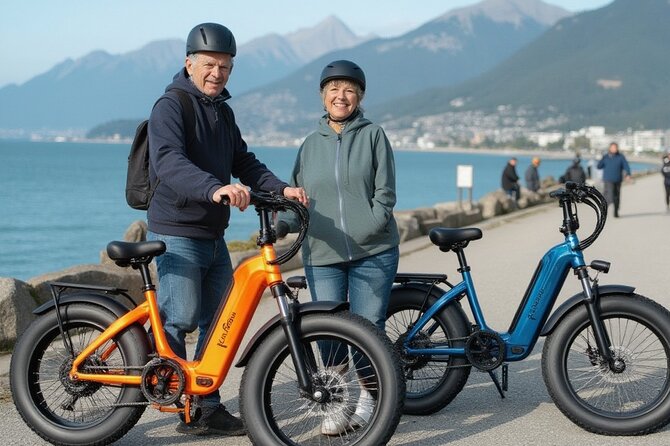 Vancouver E-Bike Rentals - Premium Seawall Bike Path Location - Stanley Park’s totem poles and the A-Maze-ing Laughter moments
