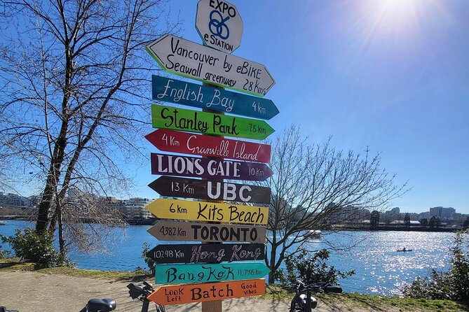 Vancouver E-Bike Rentals - Premium Seawall Bike Path Location - How the self-guided map keeps you from getting lost